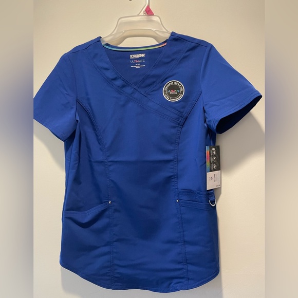 Blue Star Scrub Top